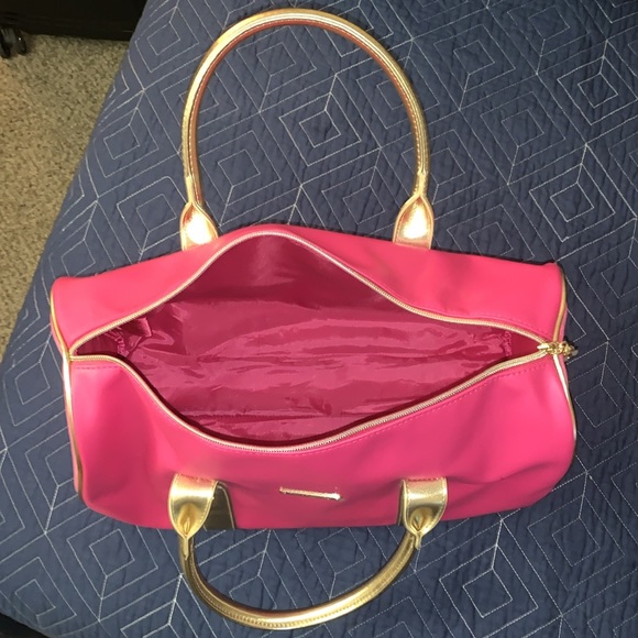 Juicy couture gym bag / travel tote - pink and silver - Picture 7 of 9